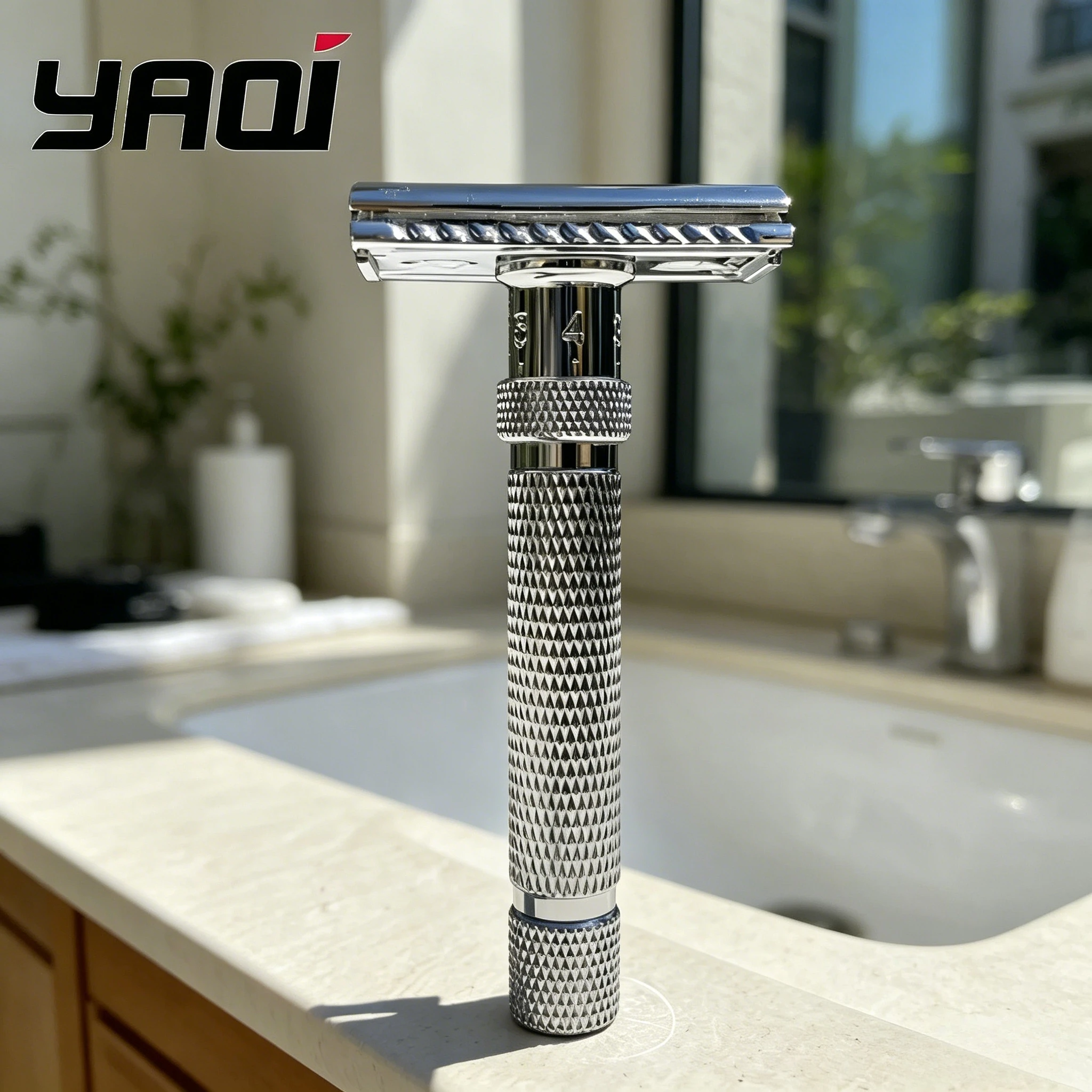 2026 Yaqi Men's Adjustable Safety Razor Final Cut Chrome Classic Wet Shaving Razor for Smooth Shave Limited-time sale
