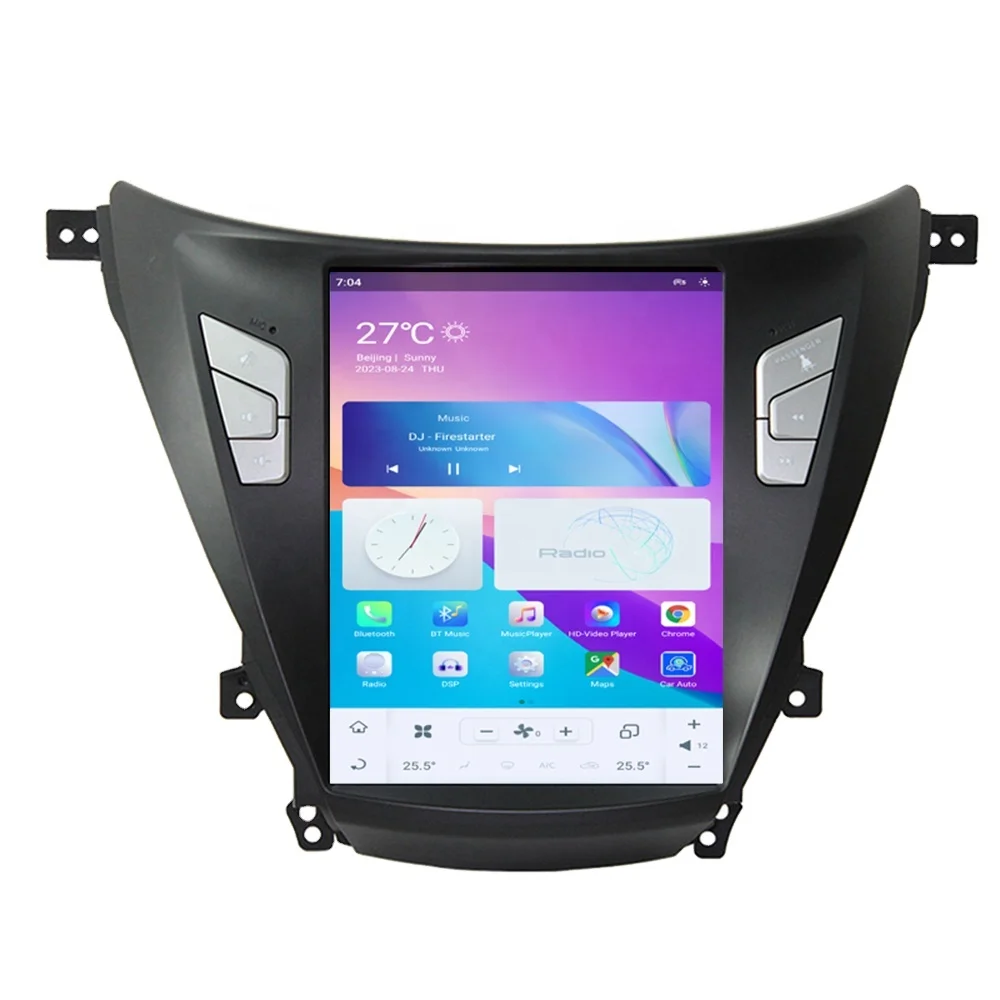

Стильная автомагнитола Android 11 для Hyundai Elantra 2012-2016, мультимедийный плеер с беспроводным Carplay и 4G