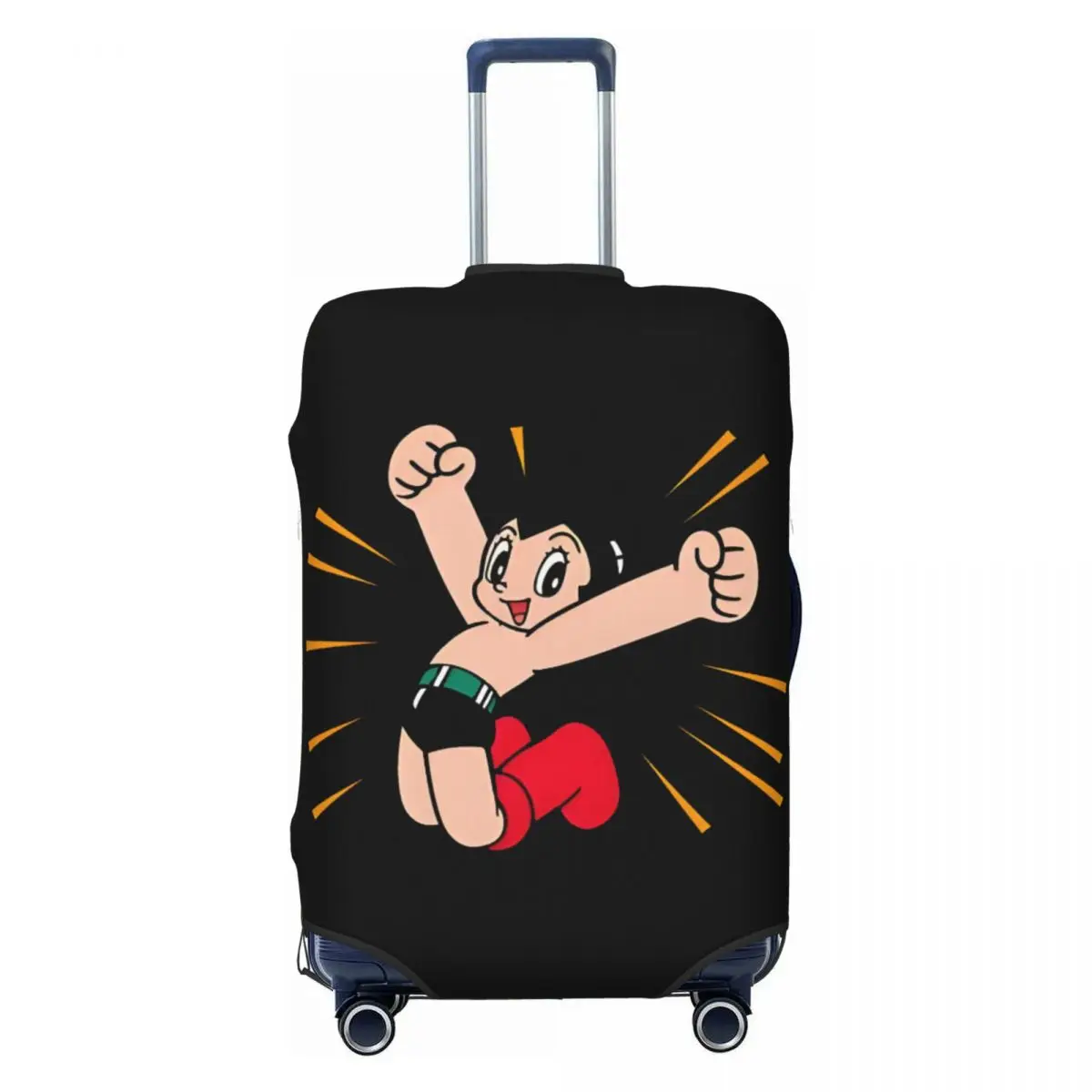 Custom Astroboy Astro Boy Travel Luggage Cover Elastic Manga Suitcase Cover Protector Fit 18-32 Inch