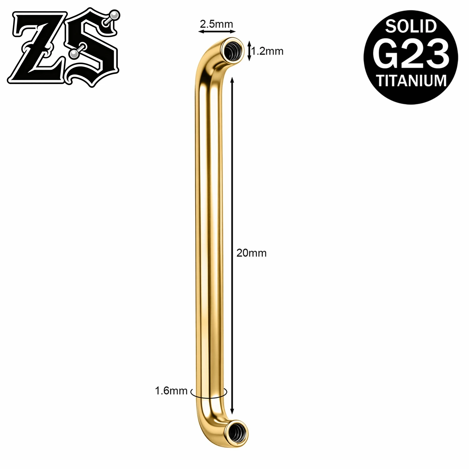 Titanium Dermal Anchor Tops, Zircon Micro Piercing