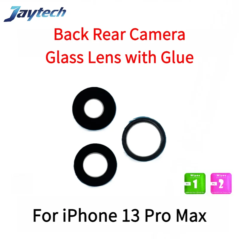 1 pz obiettivo in vetro per fotocamera posteriore posteriore posteriore per iPhone 12 13 14 X XR XS Pro Max vetro per fotocamera con colla adesiva