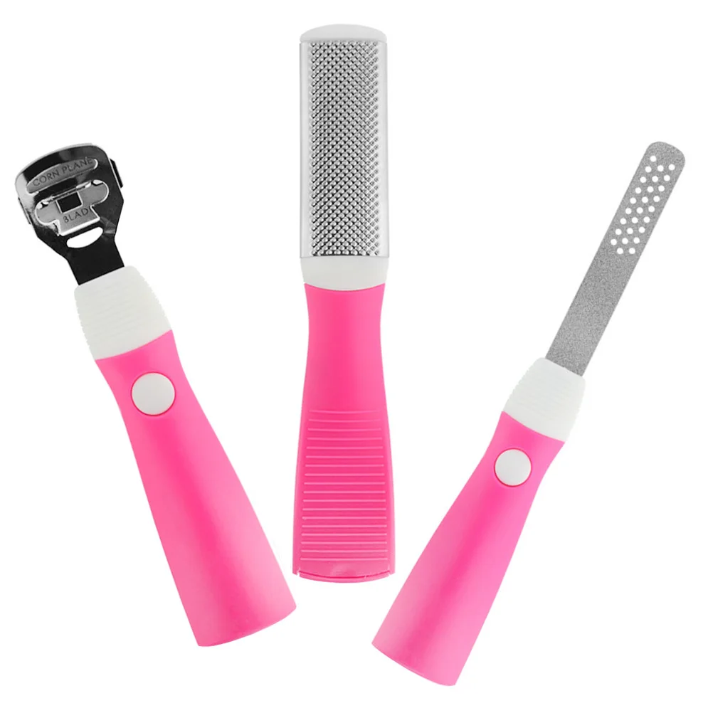 1 set 1 Set Foot File Pedicure Tools Dead Skin Remover Callus Corn Hard Skin Nail Care Kit Manicure Pedicure Set Women Men Pink