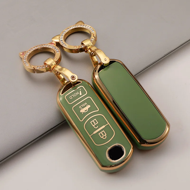 TPU Leather Car Key Case Cover Key Holder Shell Accessories For Mazda 2 3 6 Atenza Axela Demio CX-5 CX5 CX-3 CX7 CX-9 2015- 2019