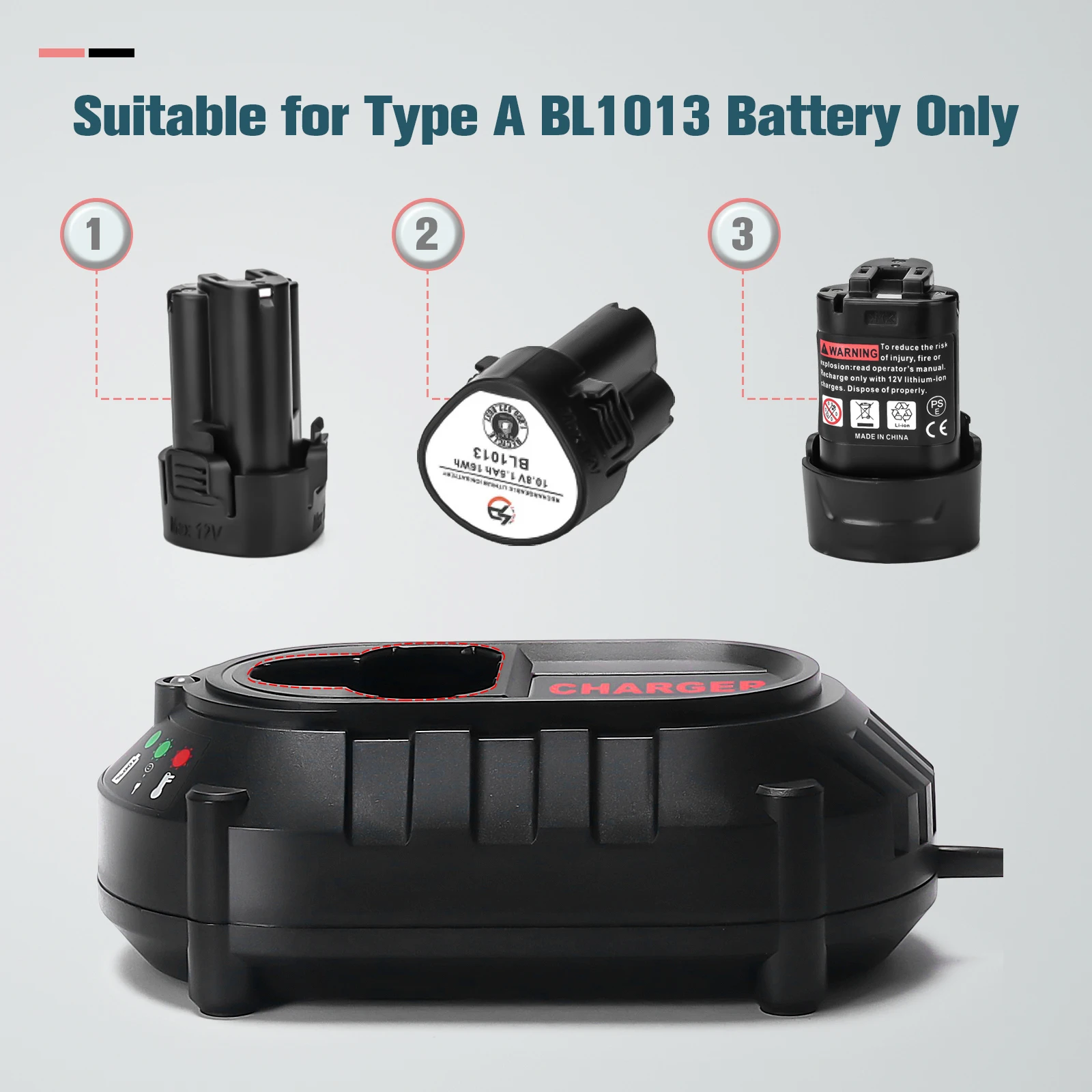 DC10WA Li-ion Replacement Battery Charger for Makita 10.8V 12V BL1013 BL1014 Electric Drill Screwdriver Power Tool Adapter