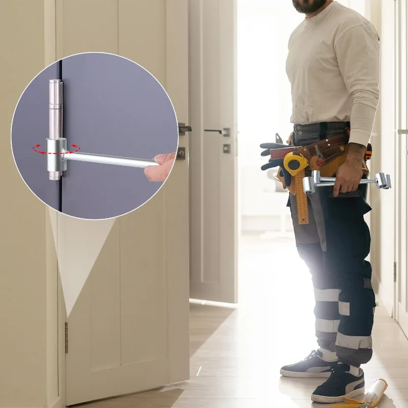 مزدوج رئيس الباب المفصلي إصلاح المفك ضبط الباب المفصلي الفجوة وجع مفصلات إصلاح الشدات أدوات يدوية المفكات ل الترباس المستديرة #4