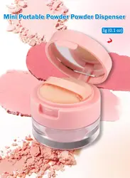 1Pcs 3g/5g Portable Plastic Powder Box Handheld Empty Loose Powder Pot With Sieve Cosmetic Travel Makeup Jar sifter Container