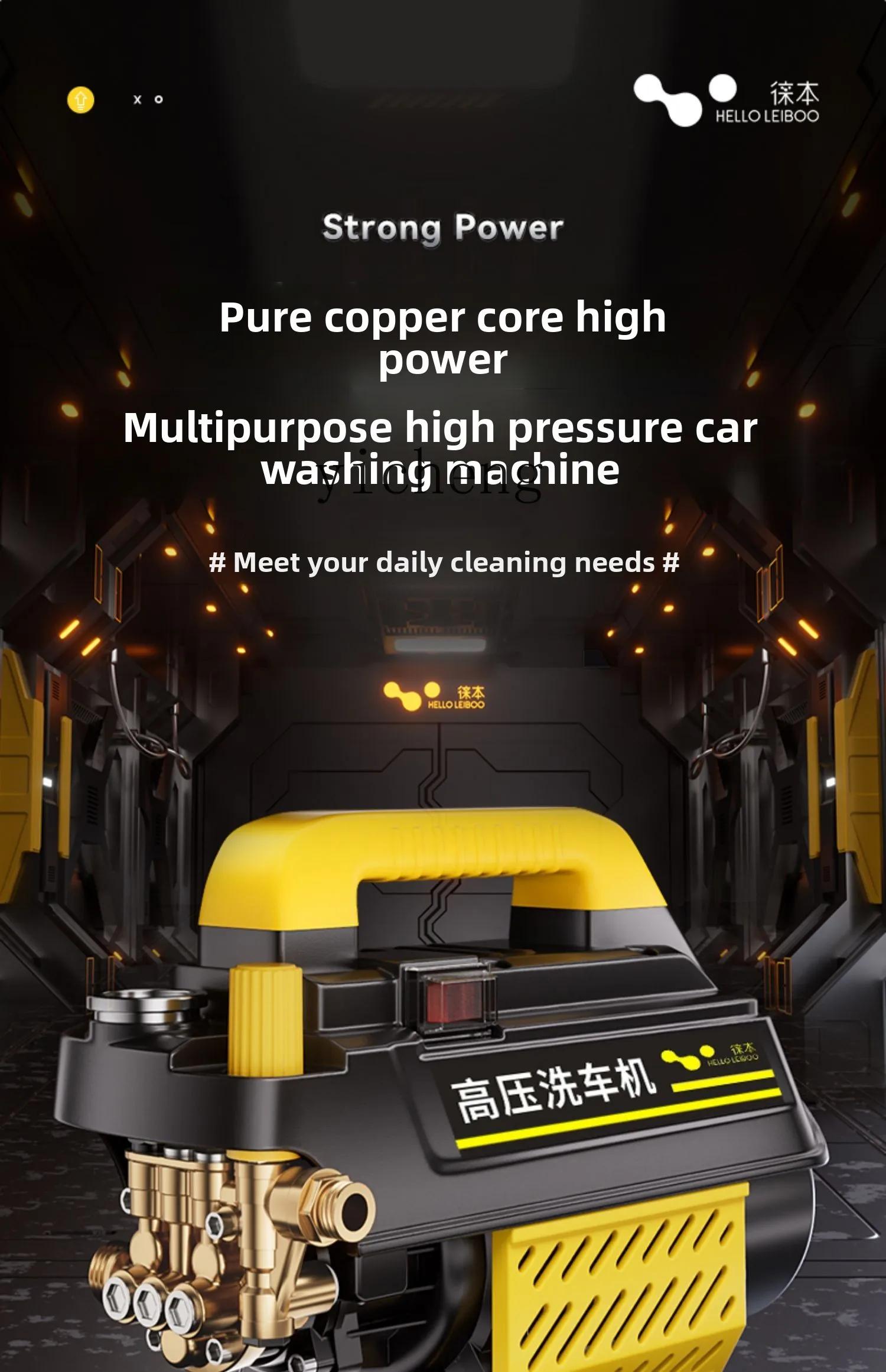 ZZ Lavatrice per auto Pistola ad acqua Per uso domestico 220V Strumento di lavaggio auto Potente pulizia del pavimento Pompa booster Pulizia del condizionatore d'aria ad alta potenza