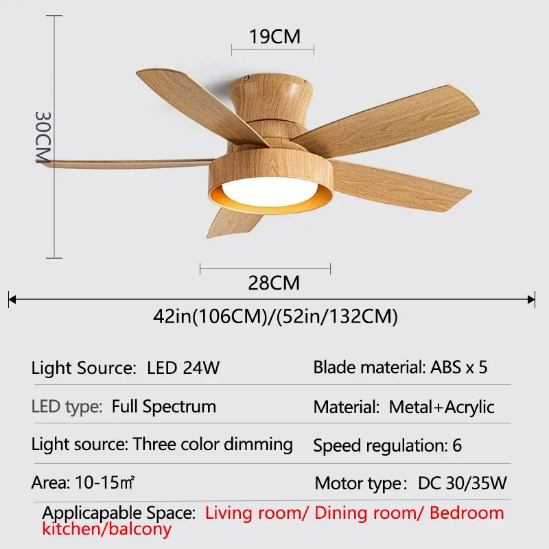 Imagem -06 - Imperial Generals Ventilador de Teto com Luz Mobiliário Moderno Cool Breeze Presente Perfeito para o Verão