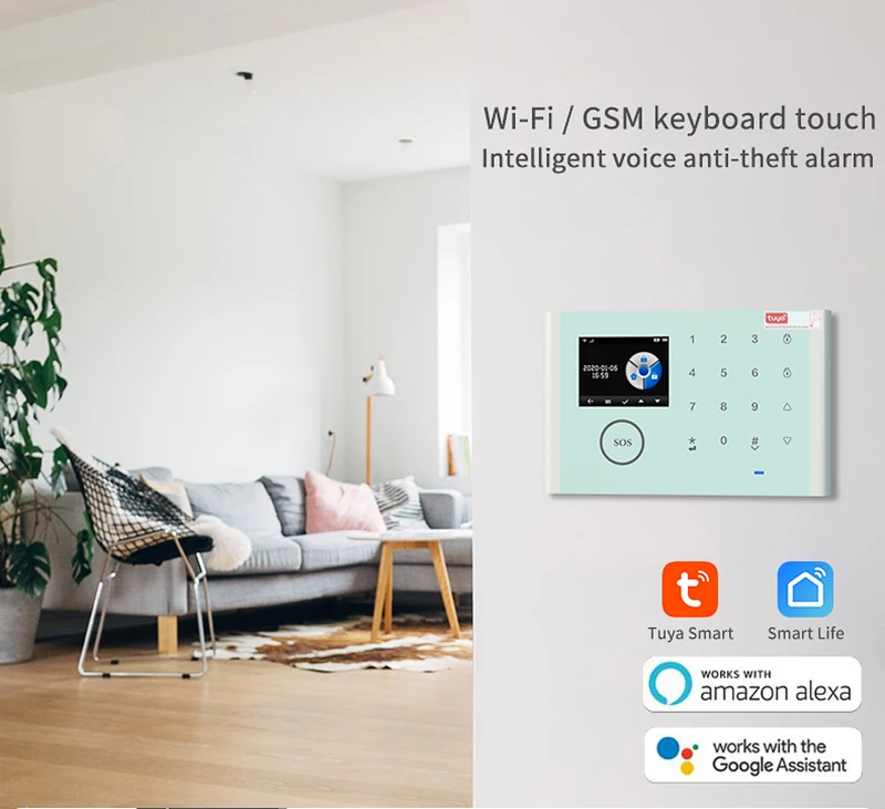 Multi-language intelligent voice home alarm host Security system kit automatic dial anti-theft security alarm kit