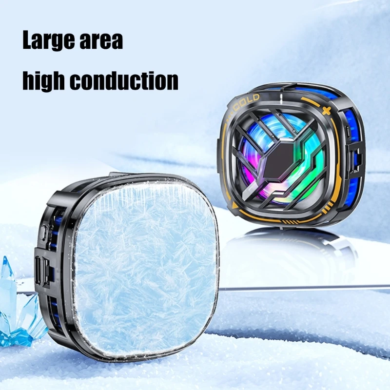 Portable Gaming Phone Cooling Fan Smartphone Cooling Fan for Live Streaming & Mobile Game for 4.5 To 7inch Smartphones