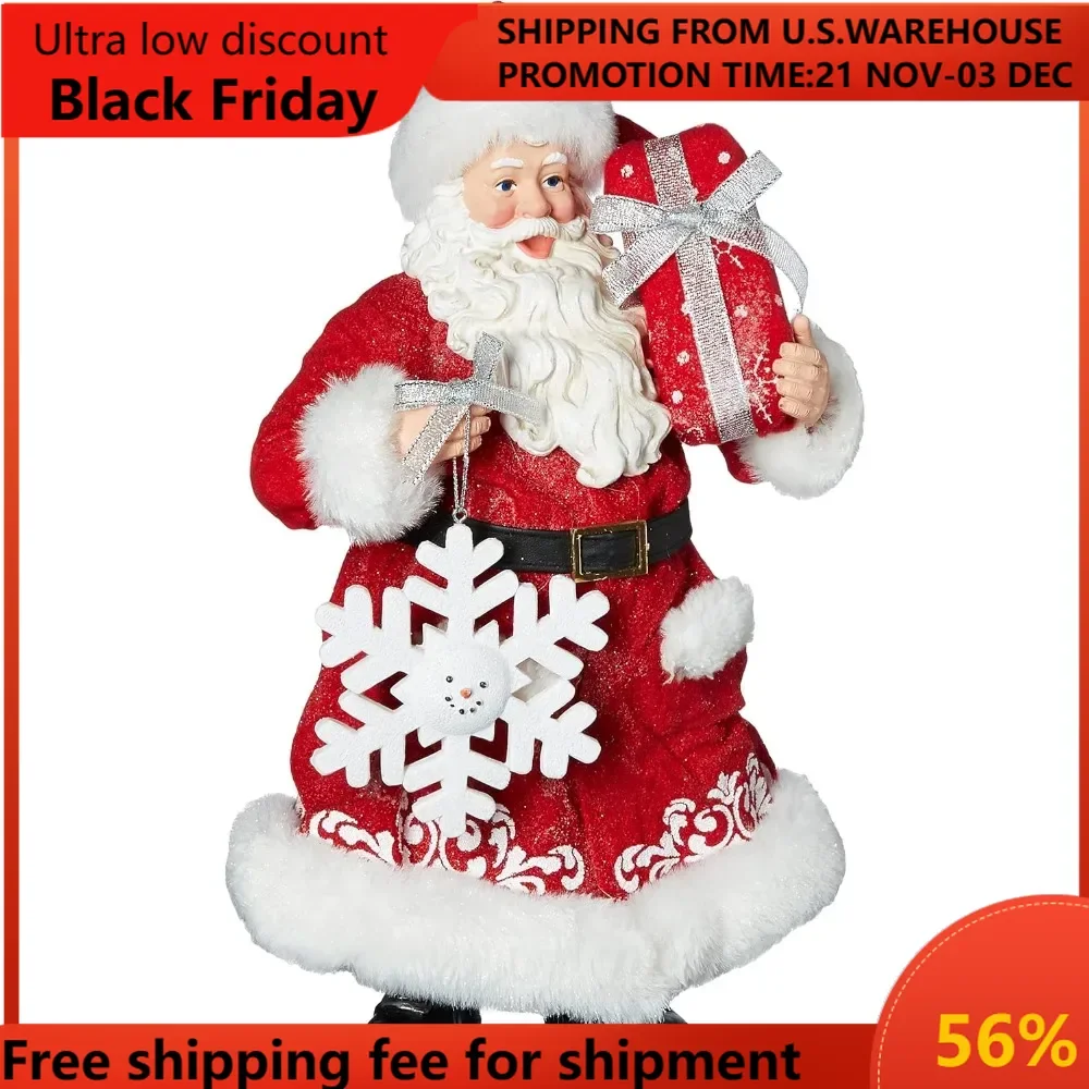 

Department 56 Possible Dreams Santas Christmas Traditions Winter Smiles Figurine, 10.5 Inch, Multicolor