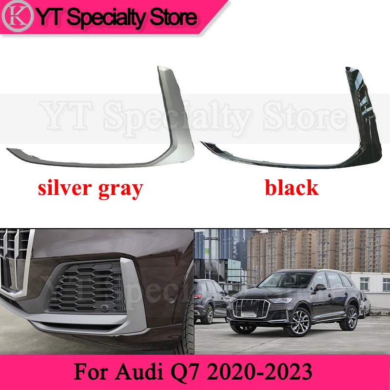 

Kamshing Front Foglight Frame Trim Strip For Audi Q7 2020-2023 Front Bumper Decorative Strip