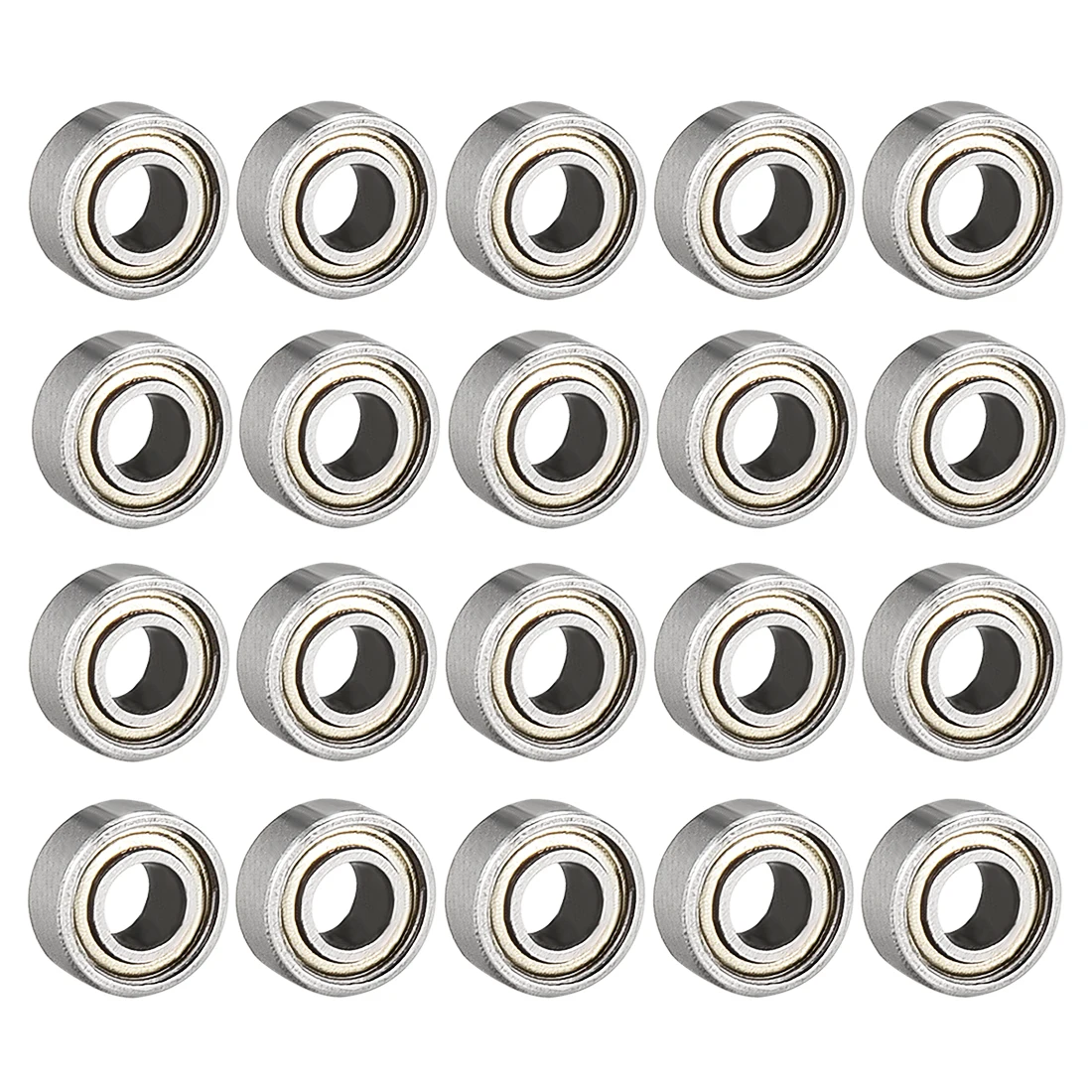 20pcs Deep Groove Ball Bearing 683ZZ Double Shield 3mm x 7mm x 3mm Carbon Steel Bearings