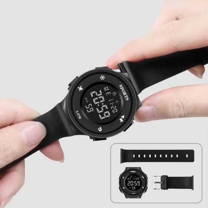 Children Waterproof Luminous Electronic Watch Trendy Student Teenagers Multifunctional Sports Watch Kids Digital Watches Unisex
