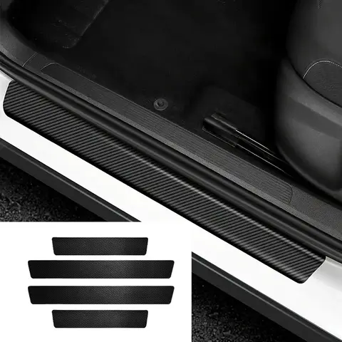 4 pz protezione soglia in fibra di carbonio per Volvo XC90 S60 S40 S80 V70 XC60 V40 V50 850 C30 V60 S70 940 XC70 C70 740 960 V