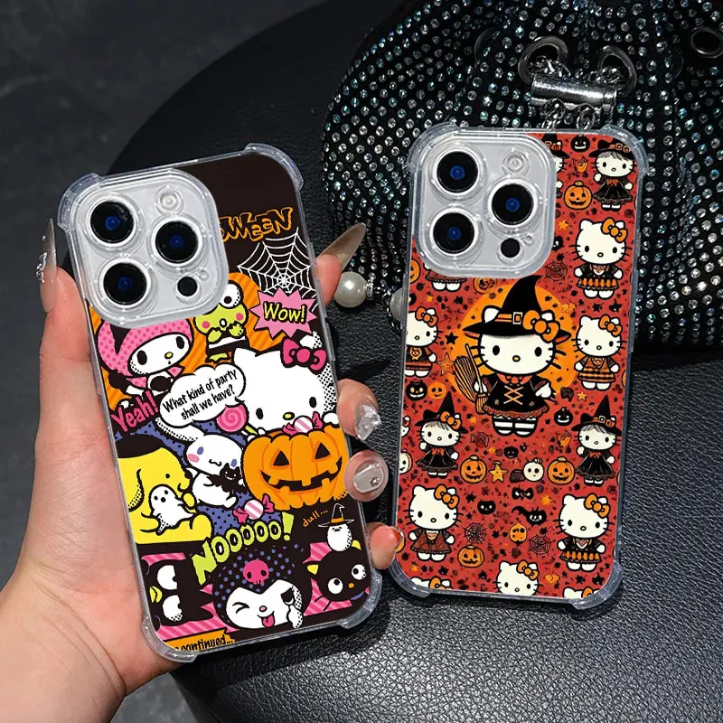 Halloween K-K-ittys Case For Samsung Galaxy A17 A27 A37 A57 A07 A56 A26 A36 A06 A16 A55 A35 A25 A15 A05 A54 A52 A34 Cover Fundas