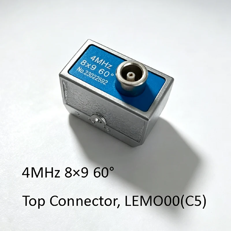 Top Connector Angle Beam Probe Transducer 4MHz 5MHz 8x9 10x10 45° 60° 70°  Degree for NDT Ultrasonic Flaw Detector UT Testing view 3
