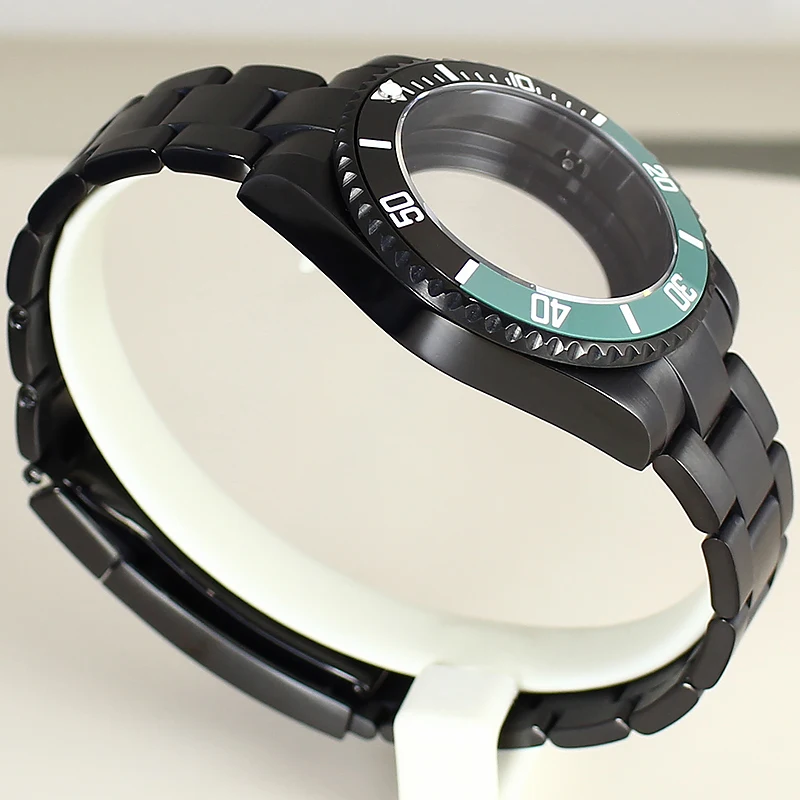 مجموعة كاملة من الملحقات مقاس 40 مم مناسبة لعلبة ساعة NH35 من الفولاذ المقاوم للصدأ الجديد المتوافق مع قرص NH34/36 مقاس 28.50 مم. #6