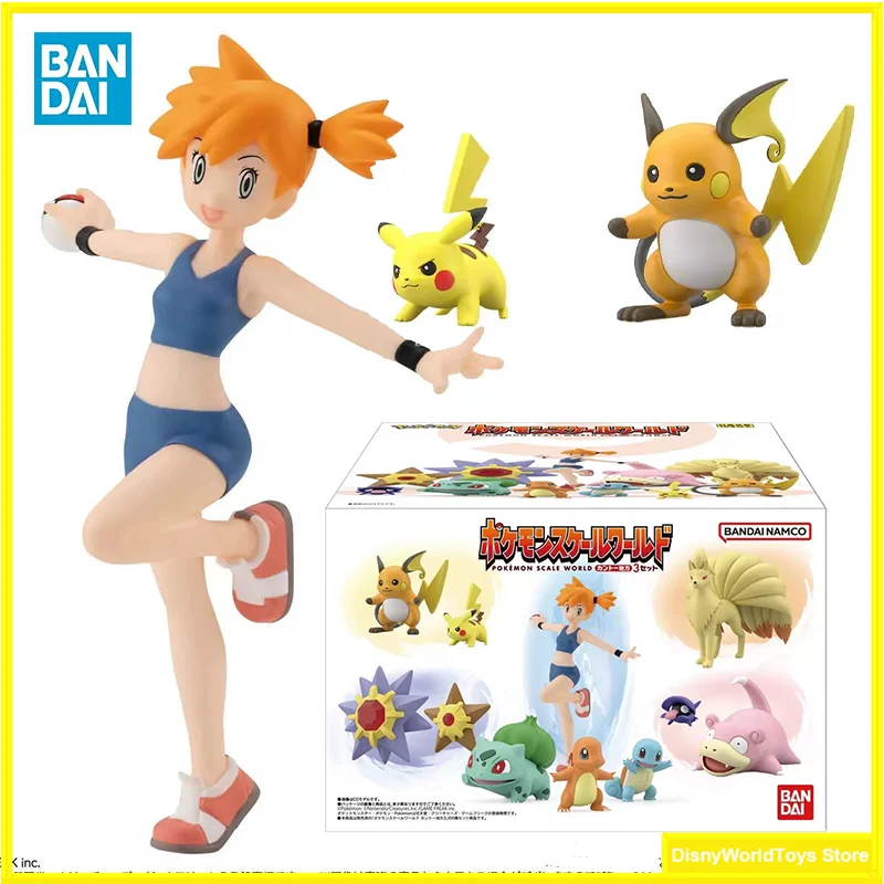 Оригинальные фигурки Bandai Pokemon Scale World: Касуми, Ядон, Шелдер, Хитодеман, Старми, Кюкон, Пикачу, Райчу. В наличии. Аниме-модели.