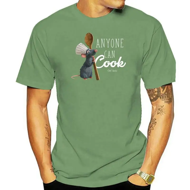 Fifth Sun Ratatouille Men's Anyone Can Cook T-Shirt High Quality Men T Shirts top tee