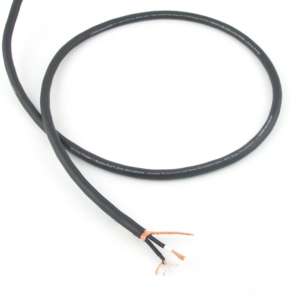 Genuine American Monster Prolink ®  STUDIO PRO 2000 ®  Pro Cable Bulk Cable Mic Microphone Audio Cable Dual Core Shielded Cable
