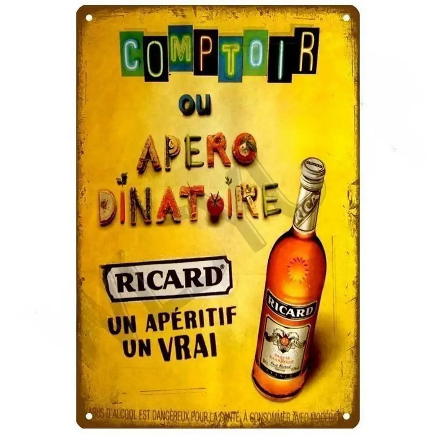 Metal Tin Signs Plaque Un Richard Un Vati Wall Decoration Vintage Posters Iron Painting for Man Cave Home Cafe Garden Club Bar