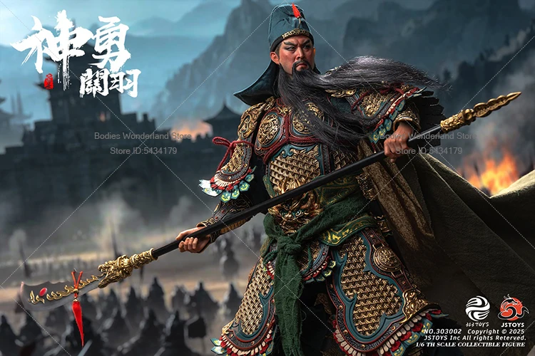 

В наличии 303TOYS x JSTOYS NO.303002 1/6 Мужской солдат War God Guan Yu Three Kingdoms Series 12-дюймовая экшн-фигурка, коллекция кукол