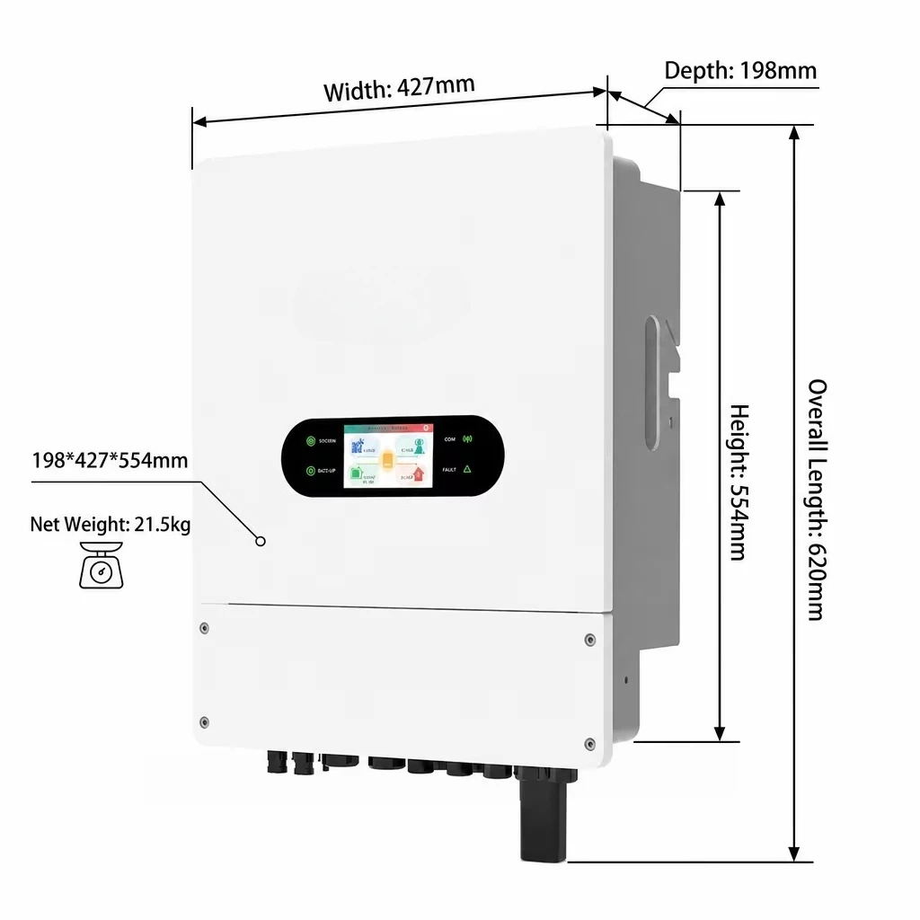 Levin Power EU Standard IP66 Waterproof Single Phase 8kW 98% Efficiency Home Energy Storage Hybrid Solar Inverter 48V Lithium