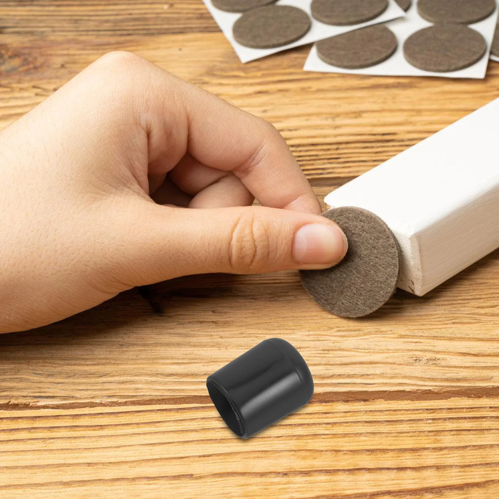 8 stuks herbruikbare ronde meubelpootdoppen krasbescherming ruisonderdrukking tafel stoel voeten covers voor vloeren stoelpoottips
