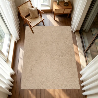 Solid Plain Texture Carpet Flooring Simple Style Indoor Living Room Bedroom Area Rug