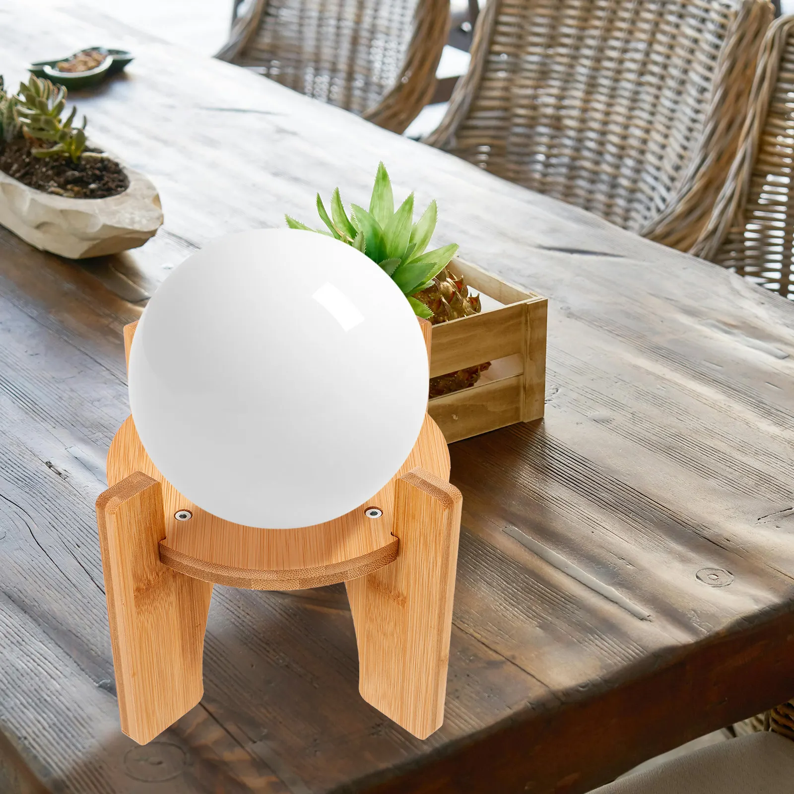 

Бамбуковая подставка для диспенсера напитков, вазы, аквариума, минималистичная бамбуковая подставка-держатель для диспенсера напитков