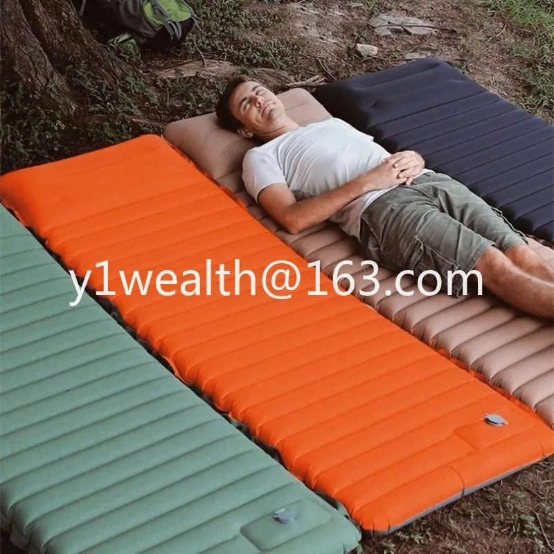 Automatische aufblasbare Outdoor-Matratze, Camping-Schlafmatte, verdicktes Luftkissen, tragbares Outdoor-Feuchtigkeitsdämpfendes Bett