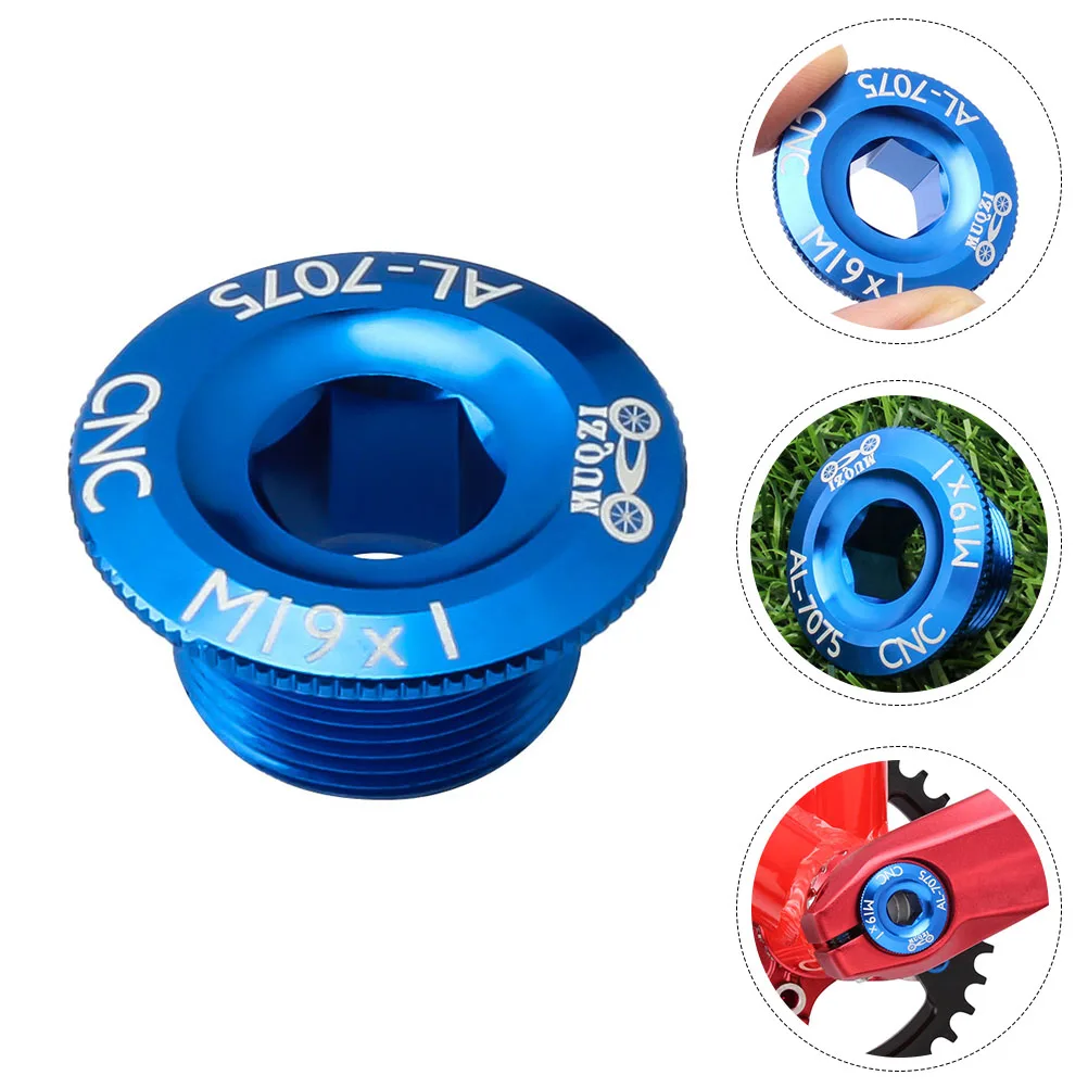 

2 Pcs Crank Cover Bike Accessories Number Cycling Accessory Screw for Mountain Grip