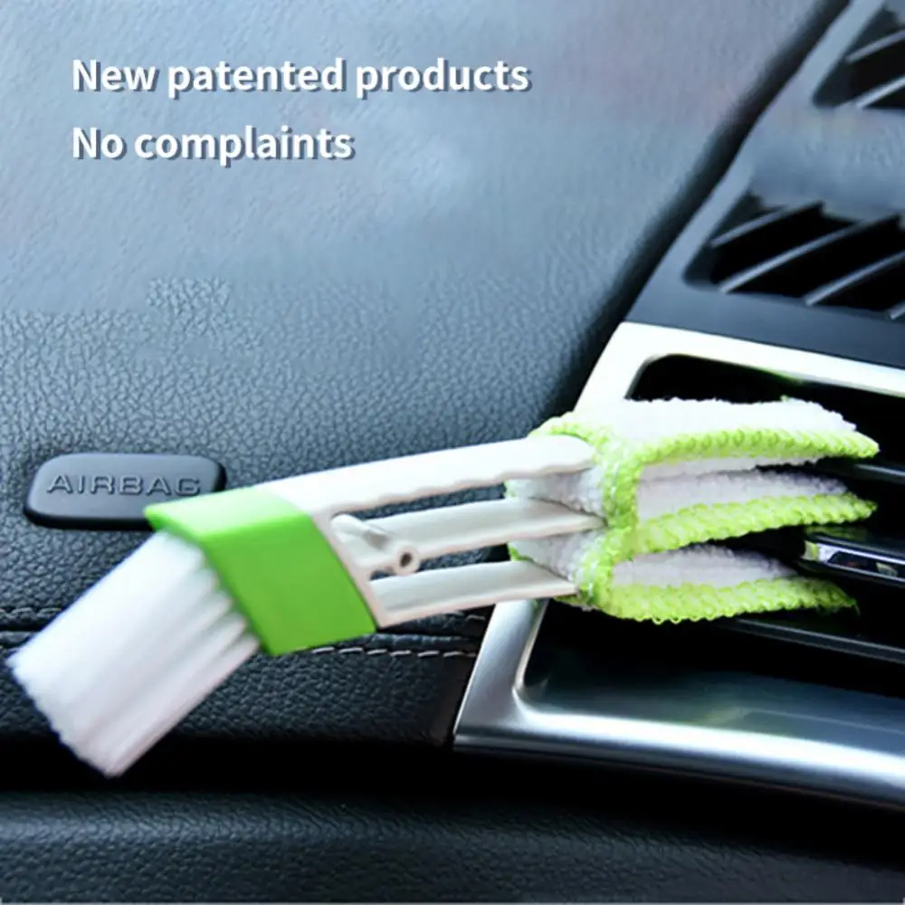 Car Air Conditioning Vents, Brush The Car Seams, Clean The Corners With A Double Headed Brush