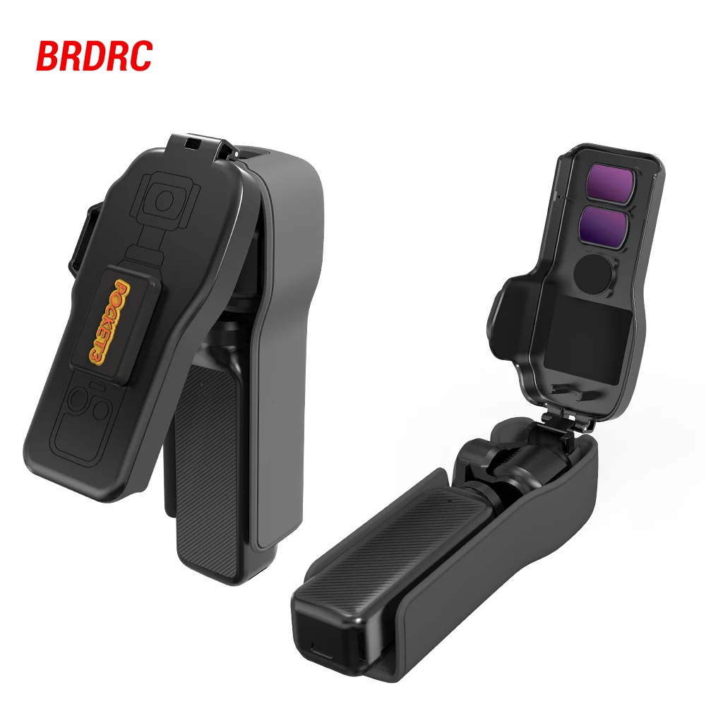 

BRDRC Pocket 3 Protective Case for DJI Osmo Pocket 3 Accessories CPL/ND Filter Storage Slots Lens Screen Cap Gimbal Cover
