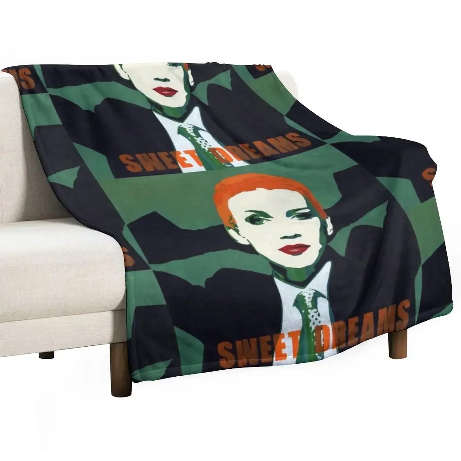 

Eurythmics (Annie Lennox) - Sweet Dreams Throw Blanket Flannels Decorative Throw Kid'S Blankets