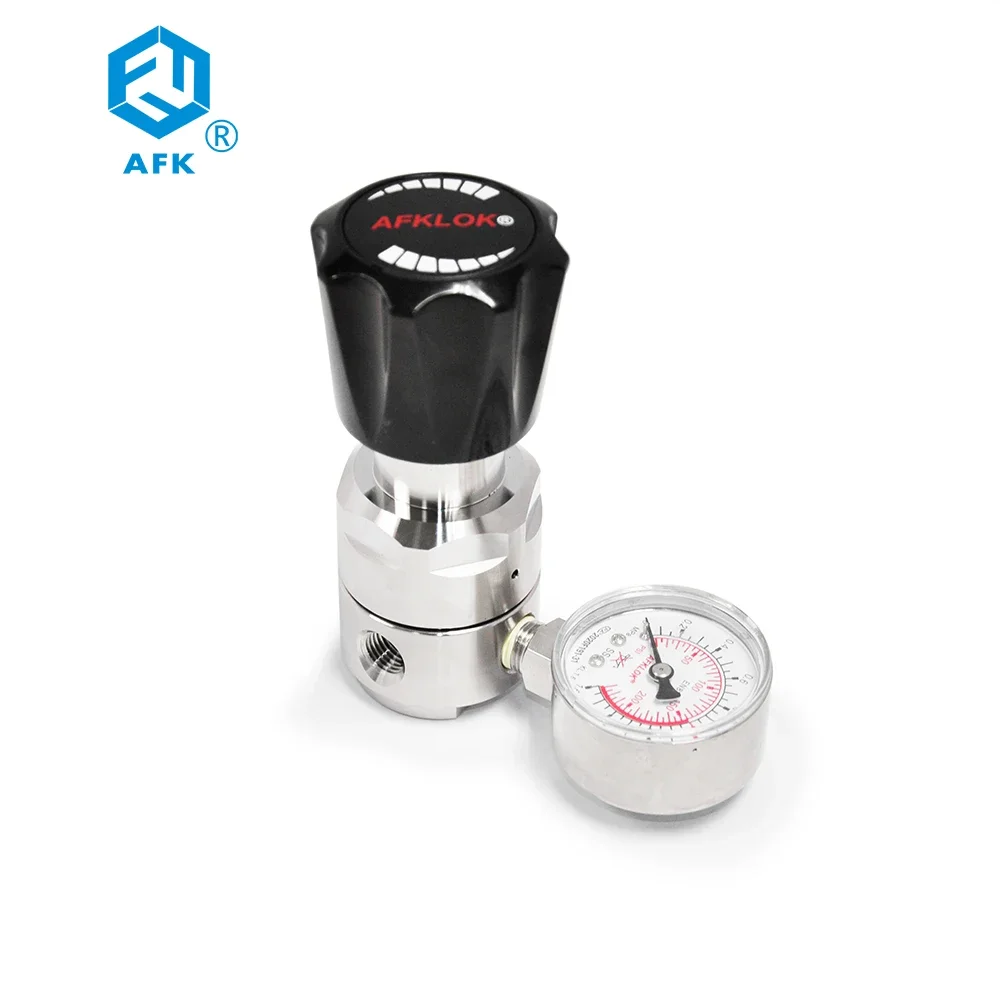 SS316L Helium Oxygen Stainless Steel Point of Use Line Regulator 30psi 60psi 100psi 160psi 200psi 250psi 300psi
