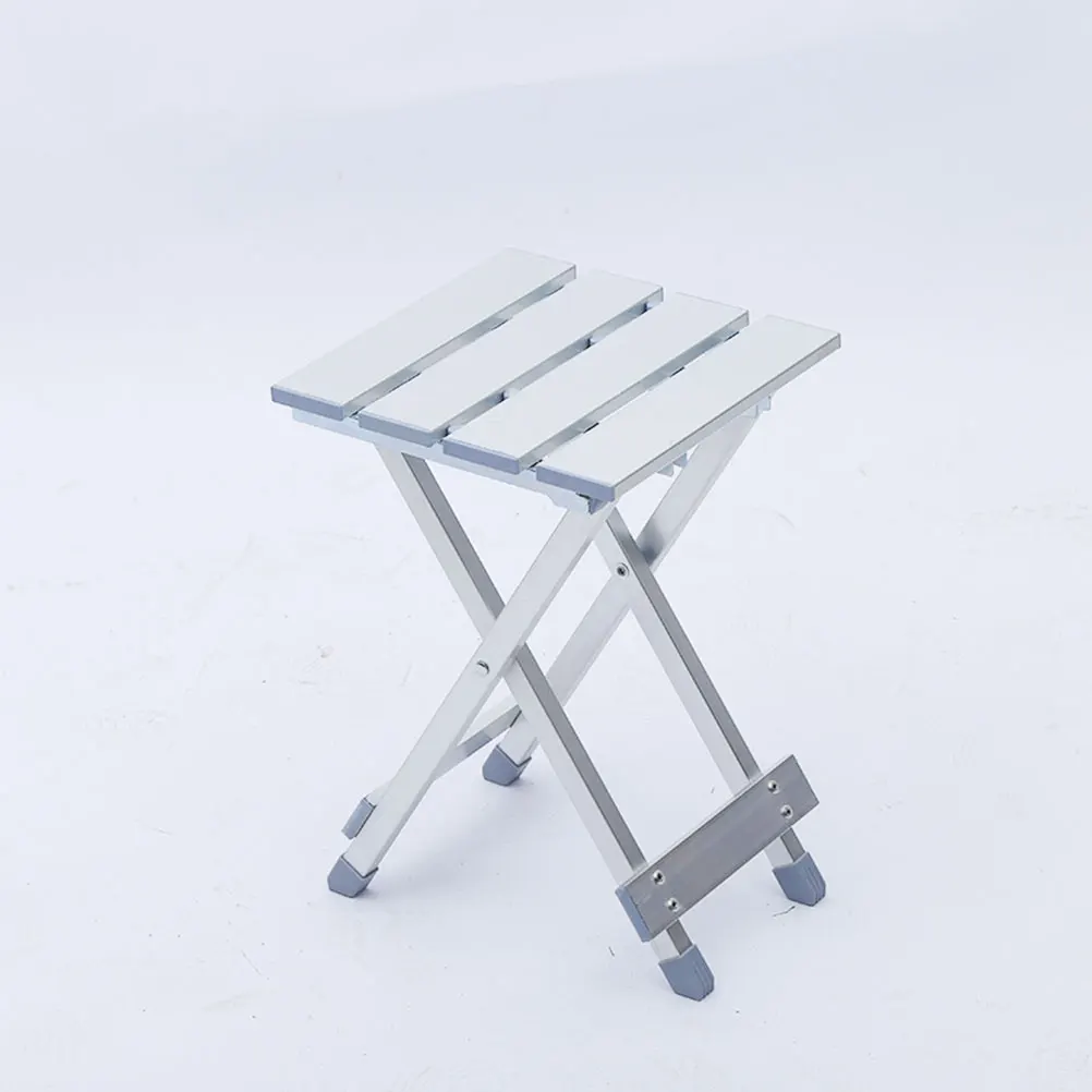 

1Pcs Aluminum Alloy Folding Chair Sturdy Lightweight Outdoor Camping Fishing Picnic Portable Stool Folding Chair