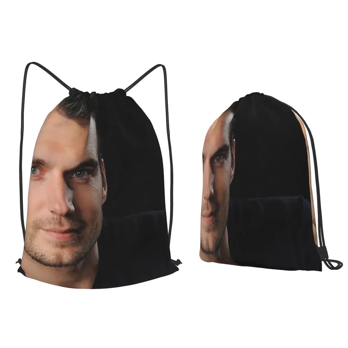 Henry Cavill Backpacks Multi-function Drawstring Bundle Pocket Sports Bag Book Bags for Travel Students