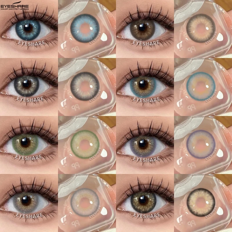 EYESHARE 1 Paar Neue Koreanische Farbige Kontaktlinsen Weiche Schöne Pupillen-Braunlinsen für Make-up