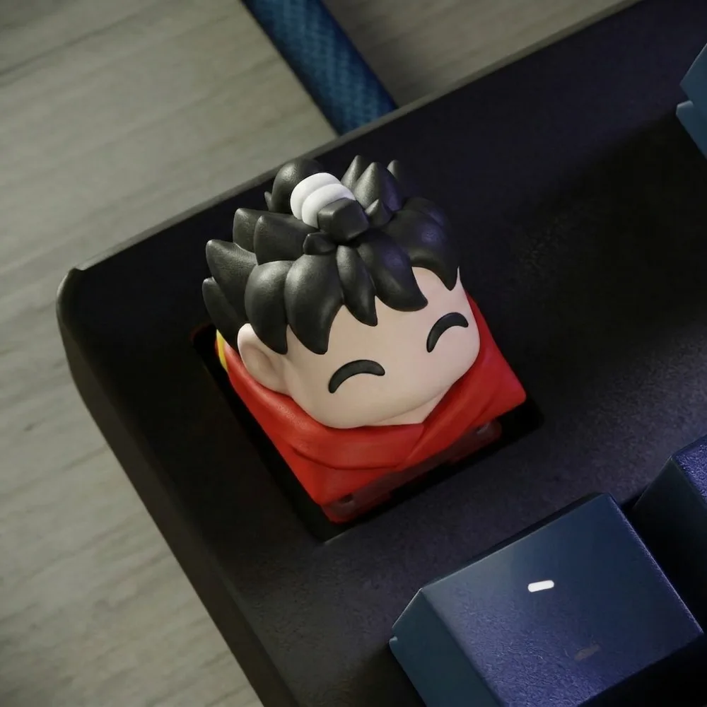 Anime Character Keycaps, Highly Detailed Image, universal Personality Keys with Cross Shaft Design, Keyboard Decoration