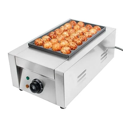 1-płytowa elektryczna maszyna do robienia grilla Tokoyaki Octopus Ball Grill Elektryczna maszyna do produkcji grilla