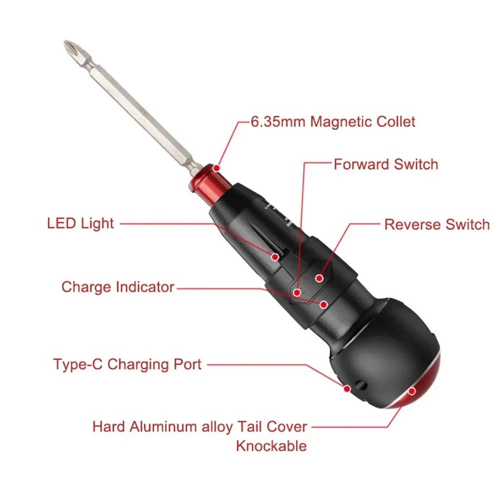 ไขควงไฟฟ้าแบบพกพา3.6V, ไขควงไฟฟ้าขนาดเล็กเปลี่ยนได้ชาร์จเร็วเครื่องมือซ่อมแซมบ้าน