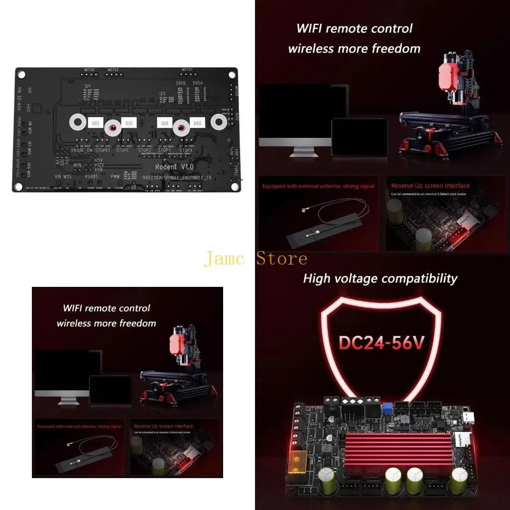 

LX0B Motherboard Onboard D0WD TMC2160 Support WIFI RS485 Upgraded For FluidNC