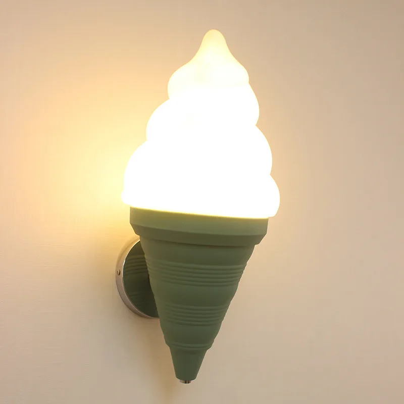

Ice Cream Lamp Cute Styling Corridor Children's Room Bedroom Wall Lamp Simple Ambient Dining Room Kitchen Lights
