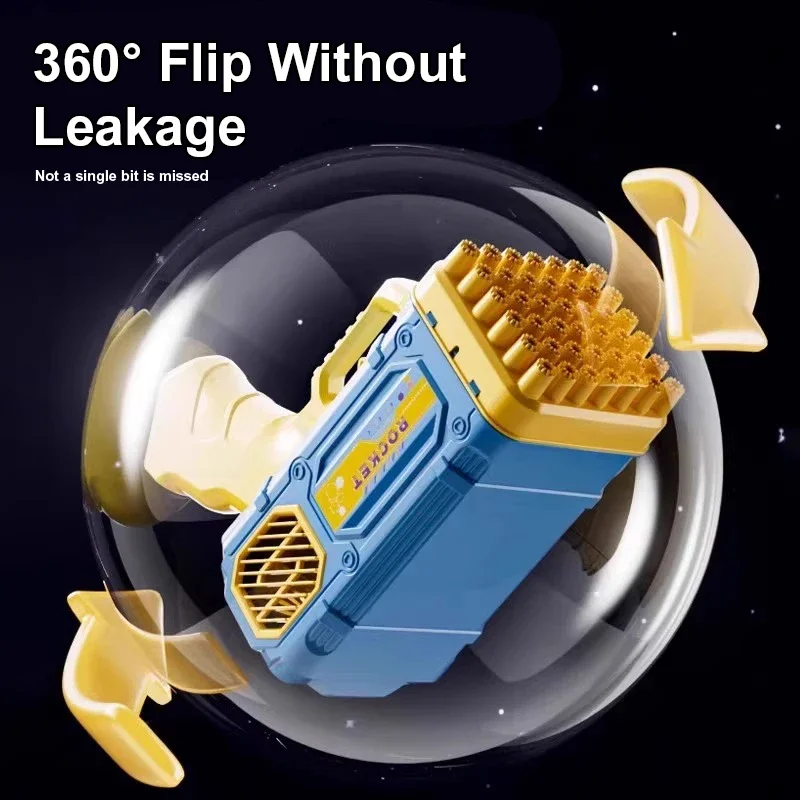 لعبة مسدس الفقاعات المحمولة، لعبة تفاعلية بين الوالدين والطفل تنتج فقاعات بدون بطارية ومياه فقاعية #5