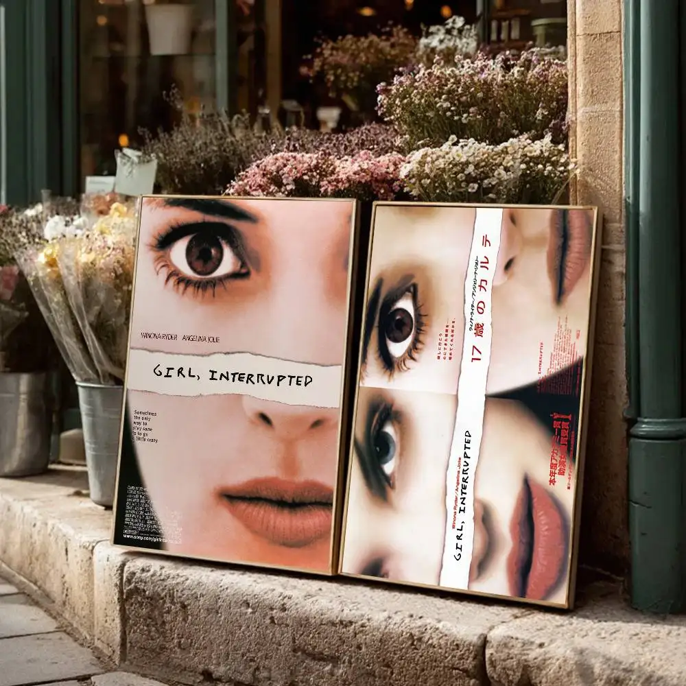 فتاة متقطعة الفيلم التلفزيوني المشارك الفن مع يطبع غرفة نوم المنزل غرفة المعيشة الديكور هدية #4