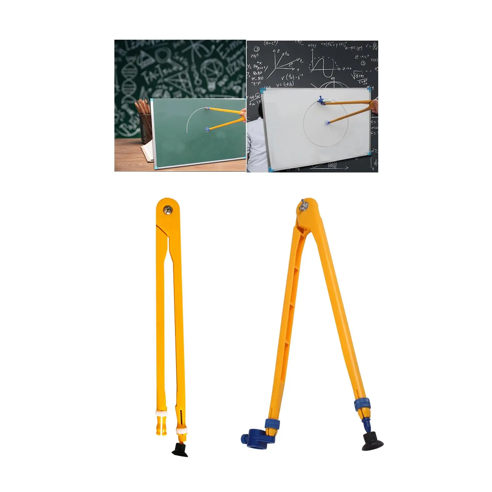 Large Math Teaching Compass Hand Tools Drawing Compass Demonstration Compass for Blackboard White Board Design Learning Teachers