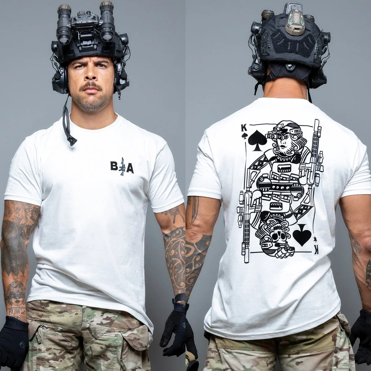 2026 Neues Brothers in Arms Stay Violent Black Jack King T-Shirt – Lebendige Brüder – Detail 3