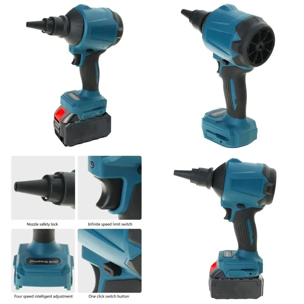 

Y1UD Беспроводная воздуходувка для листьев на аккумуляторе, электрическая воздуходувка, бесщеточный двигатель, 4 ручки с